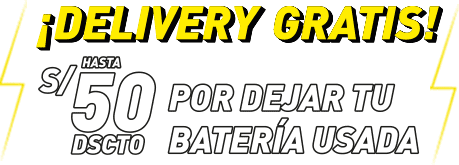 Batería Delivery Gratis